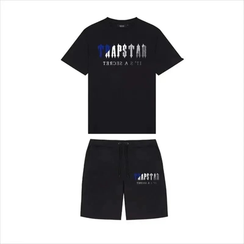 Travstar It's A Secret Graphic T-Shirt and Shorts Set Black - 8