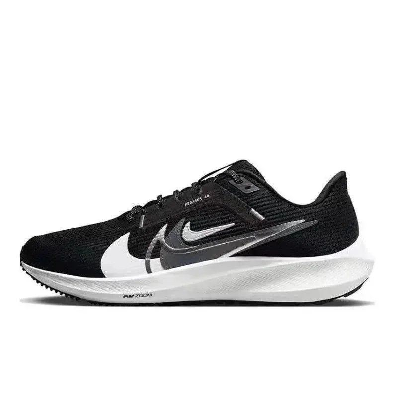 Nike Pegasus 40 White Navy Red Running Shoes - 5