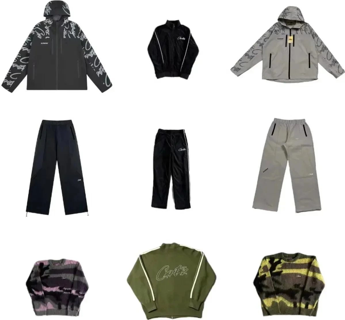 3P Track Jacket Olive Green Outerwear - 2