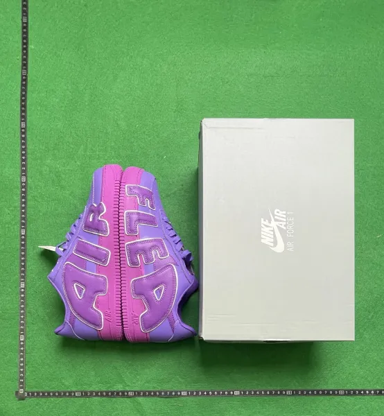 Nike Air Force 1 Low Purple Pink Chunky Logo Sneakers - 1