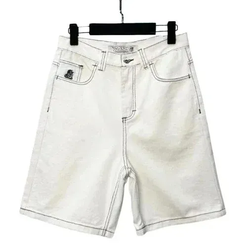 Corteiz Star Embroidered Denim Shorts Light Wash - 7