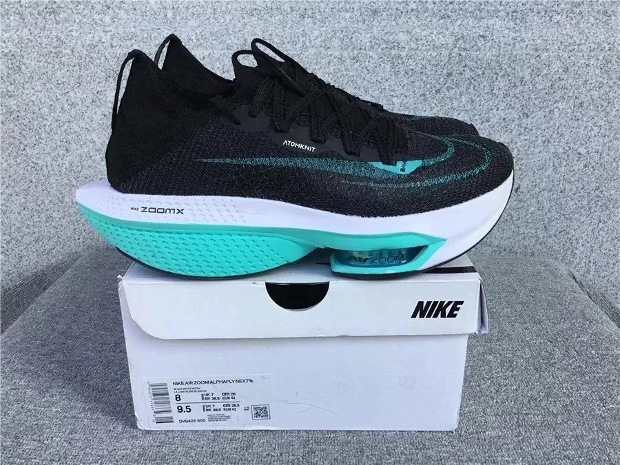 Nike Air Zoom Alphafly Next% Black/White Running Shoes - 6