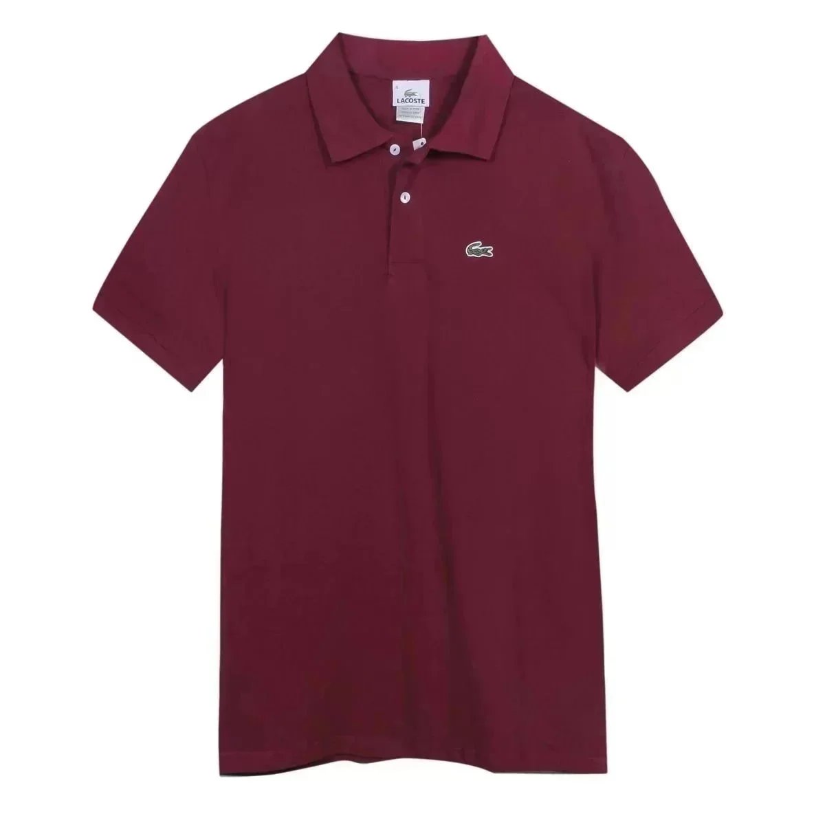 Lacoste Color-Block Polo Shirt Orange White Black - 8