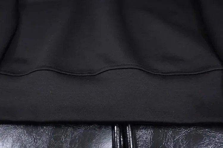 Dior Oblique Logo Embroidered Black Hoodie - 7