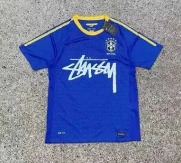 Stussy x Brazil National Team Collaboration Blue Jersey - 1