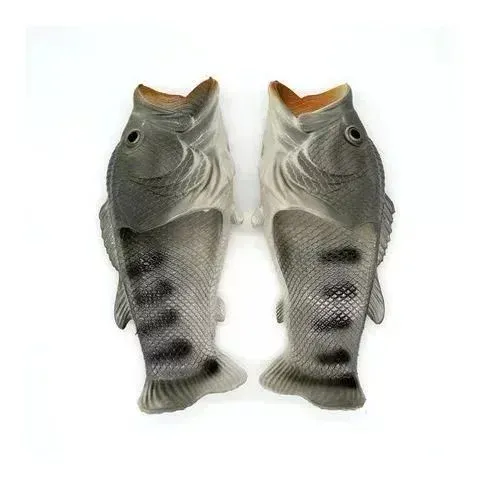 Fish-Shaped Slippers Orange Multicolor Slippers - 5