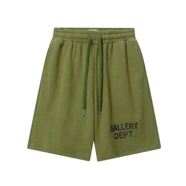 Gallery Dept Paint-Splatter Orange Sweatshorts - 10