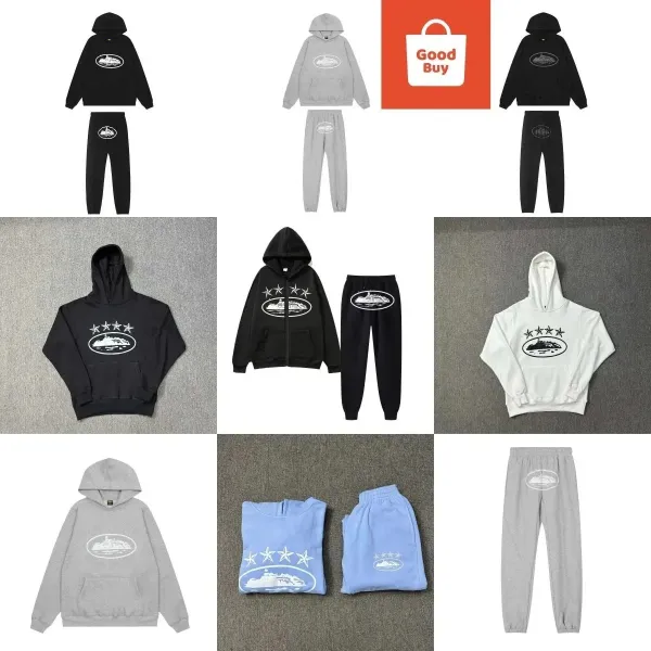 Saint Tears Cruise Ship Graphic Hoodie and Sweatpants Set Black - 2