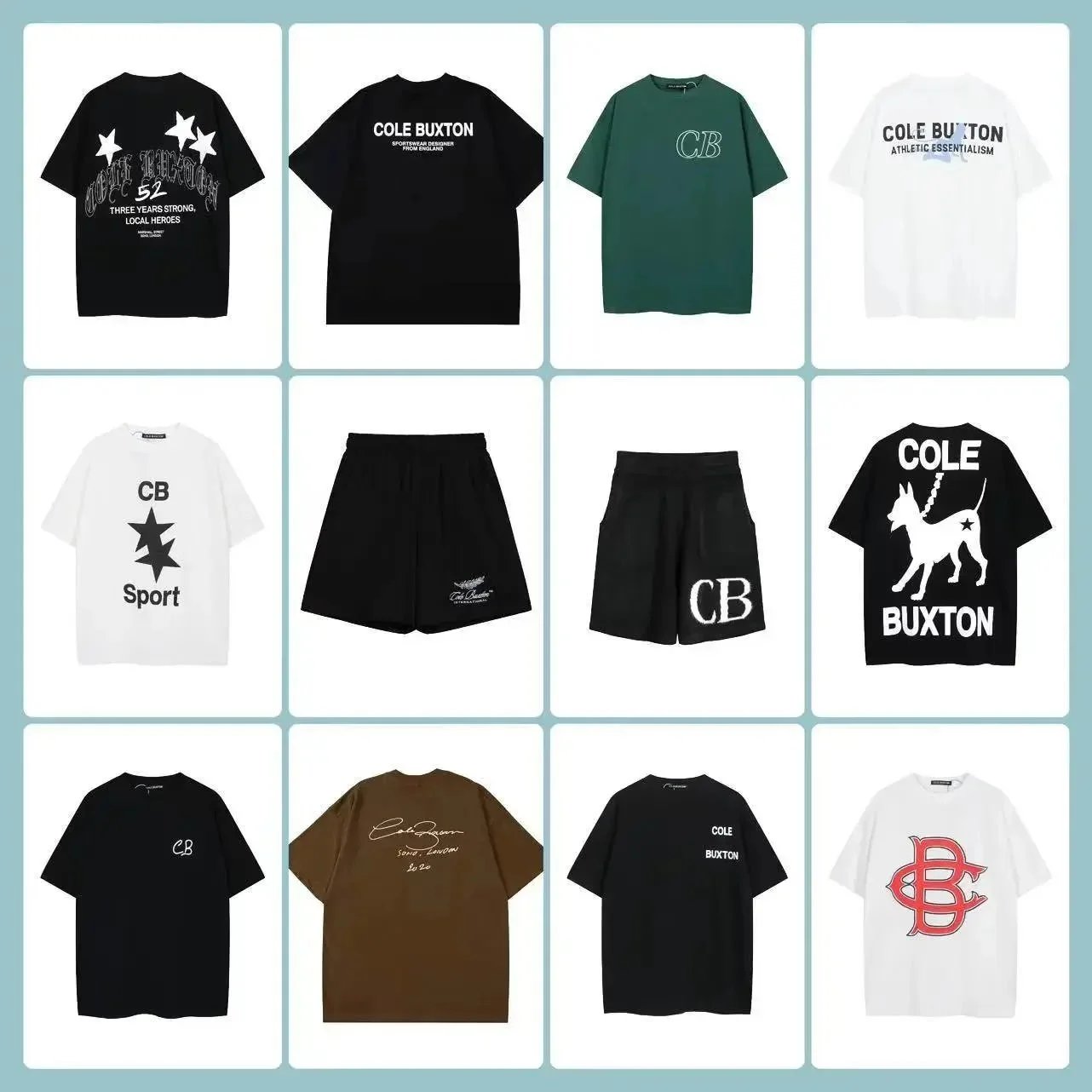 Cole Buxton CB Outline Logo Black T-Shirt - 2