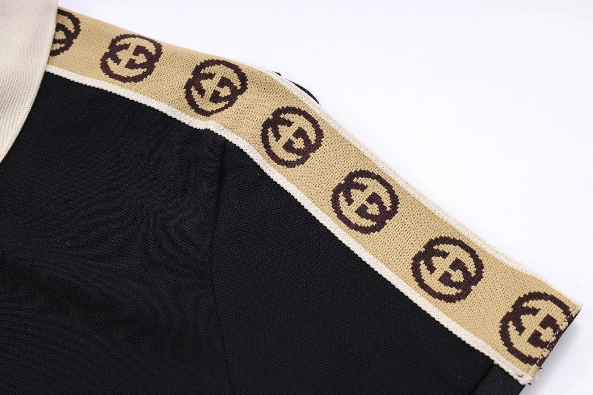 Gucci GG Web Trim Polo White - 7