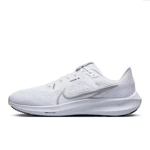 Nike Pegasus 40 White Running Shoes - 1