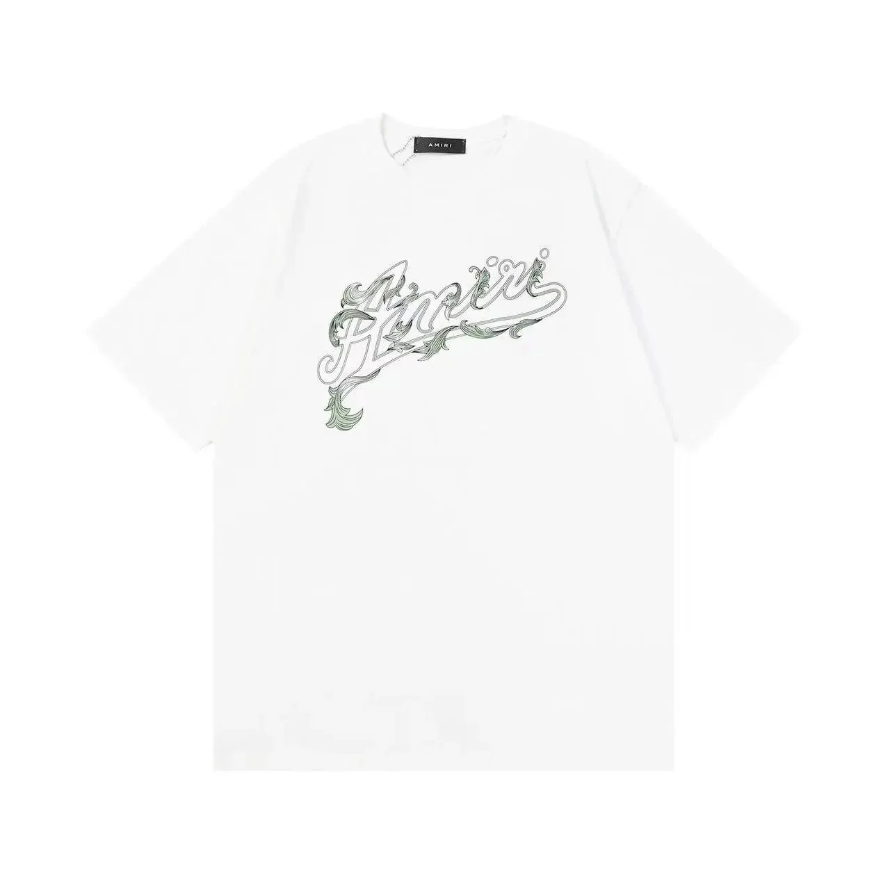 Amiri Logo Embroidered Arch T-Shirt Black - 9