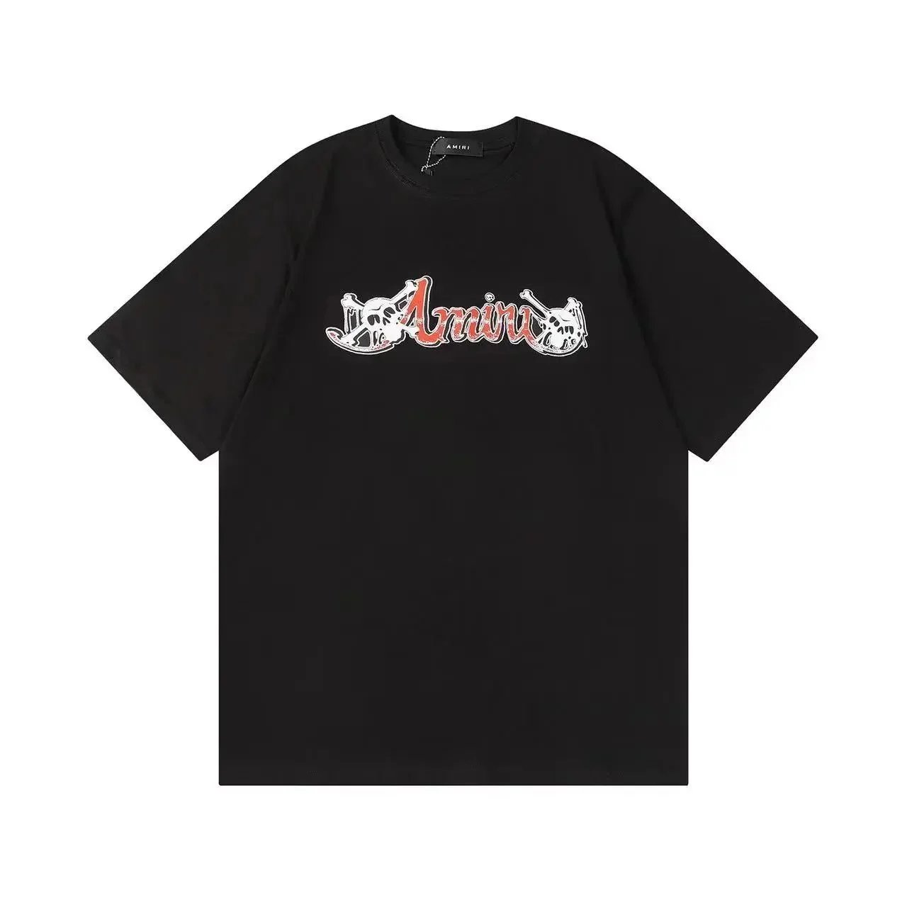 Amiri Logo Embroidered Arch T-Shirt Black - 10