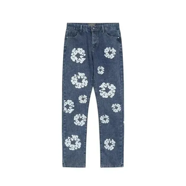 Gallery Dept Floral Print Hoodie and Sweatpants Set Charcoal Gray Casual-Set - 8
