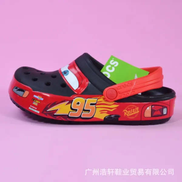 Crocs x Disney Pixar Cars Lightning McQueen Clog Red Black Multicolor Sandals - 1