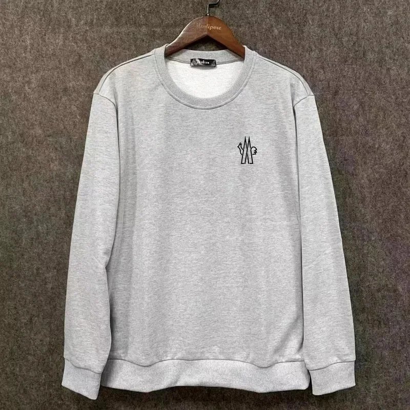 Moncler Genius Logo Print Black Crewneck Sweater - 11