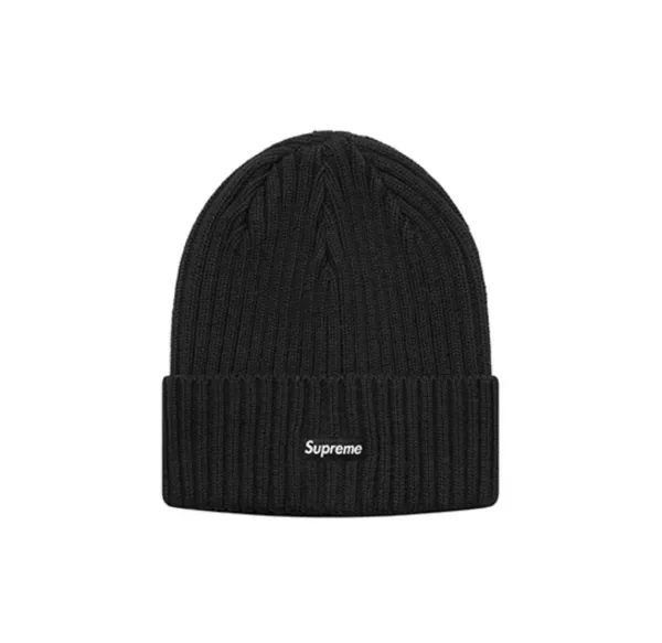 Supreme Ribbed Beanie Black - 1
