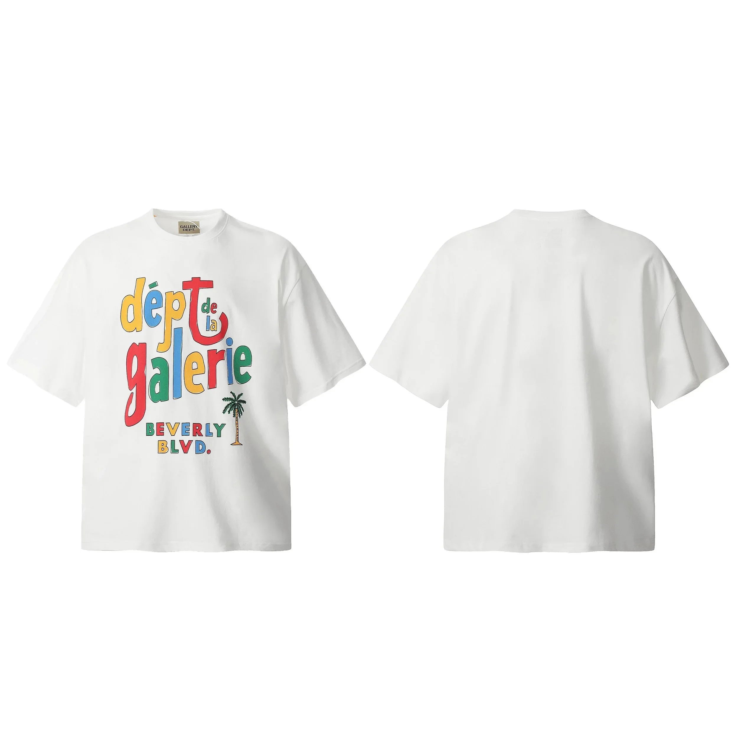 Gallery Dept My Batteries Died! Graphic Print Beige T-Shirt - 3
