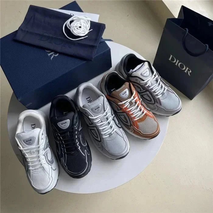 Off-White Diagonal Arrow Chunky Sneakers Beige Gray Sneakers - 3