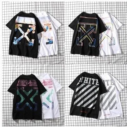 Off-White Arrow Diagonal Stripe Graphic T-Shirt