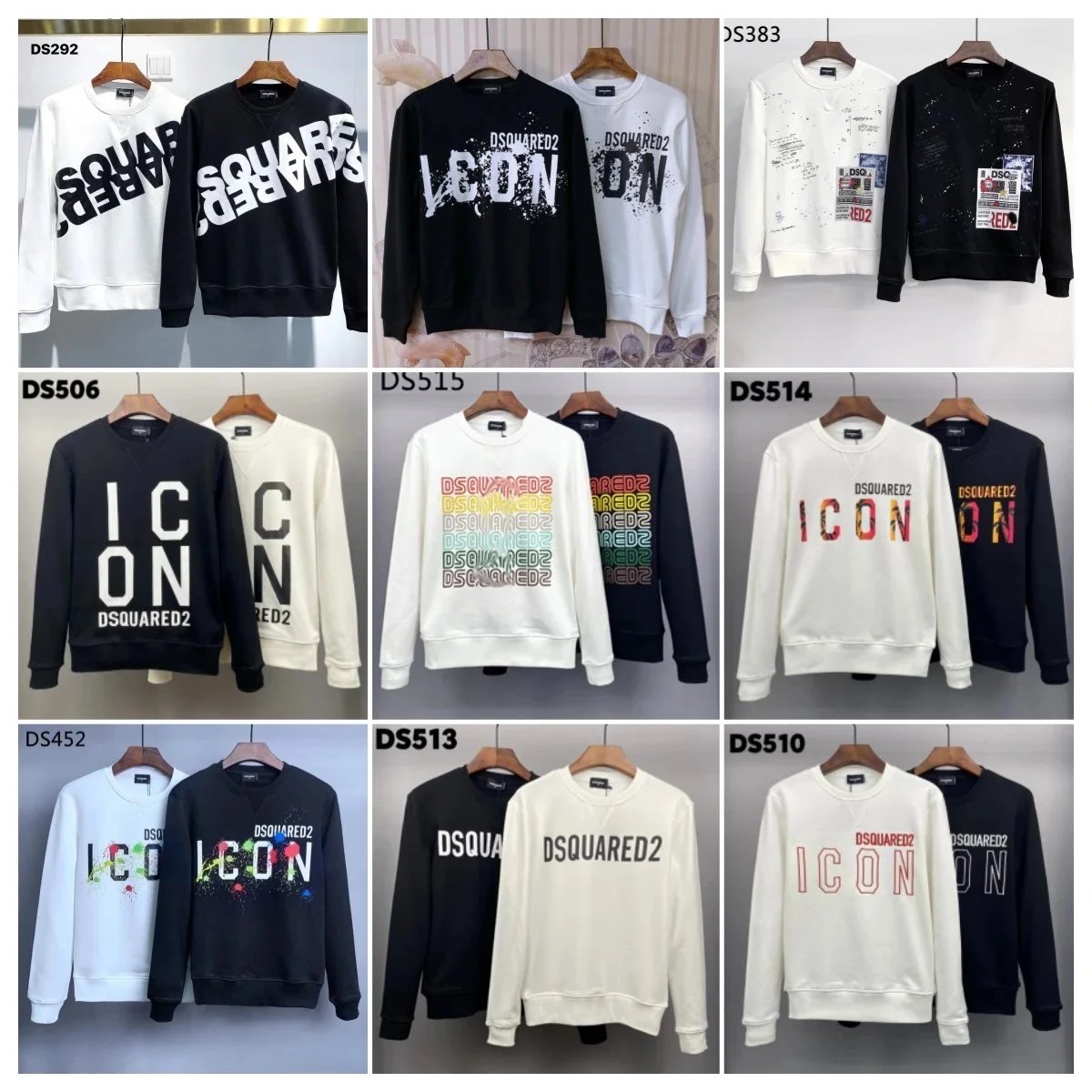 Dsquared2 Logo Print White Hoodie - 6
