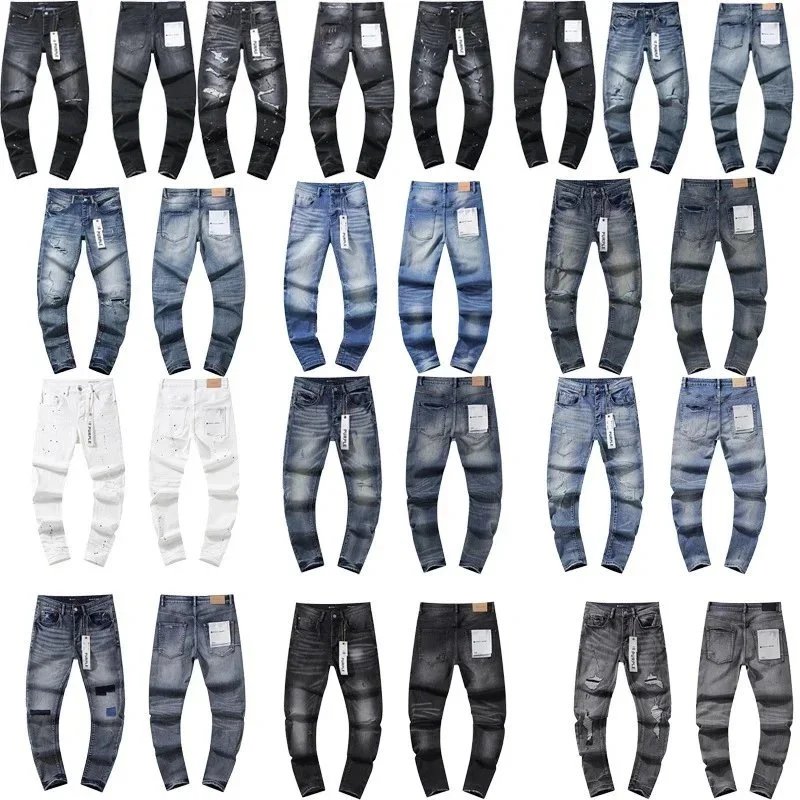 Purple Brand Distressed Slim Fit Denim Jeans