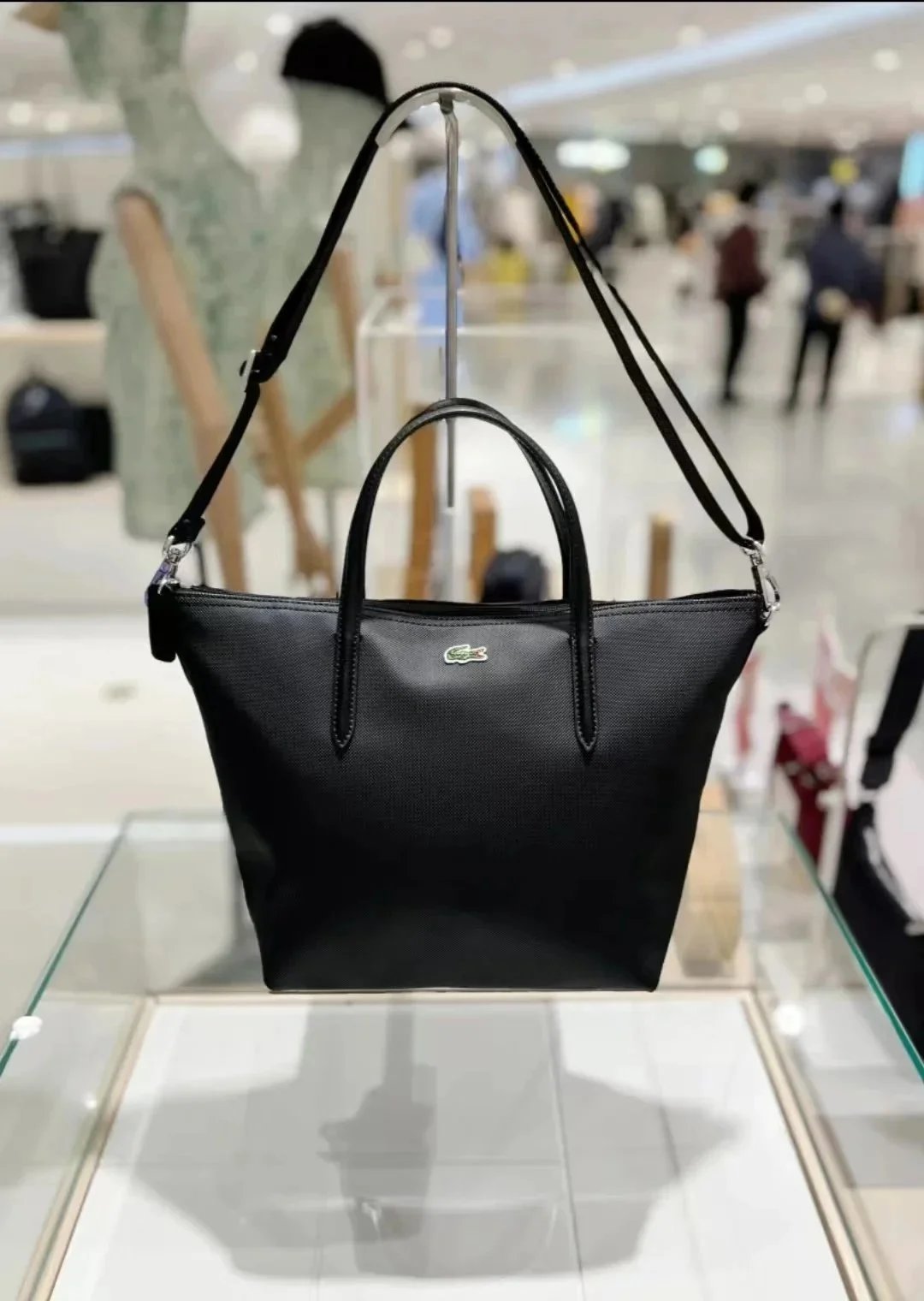 Lacoste L.12.12 Tote Bag Pink Handbag - 7
