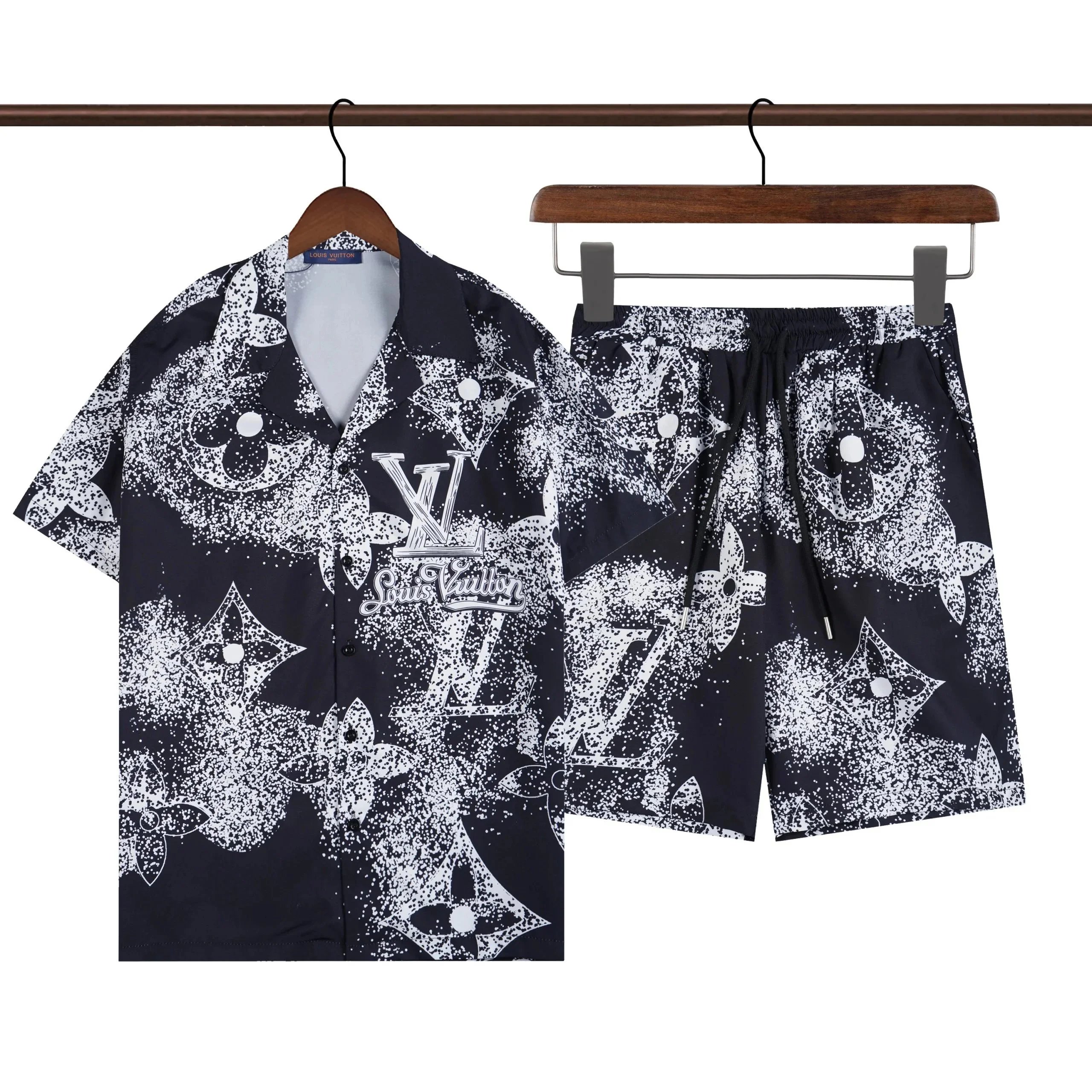 Gucci GG Marmont Print Short-Sleeve Shirt Navy Multicolor - 3