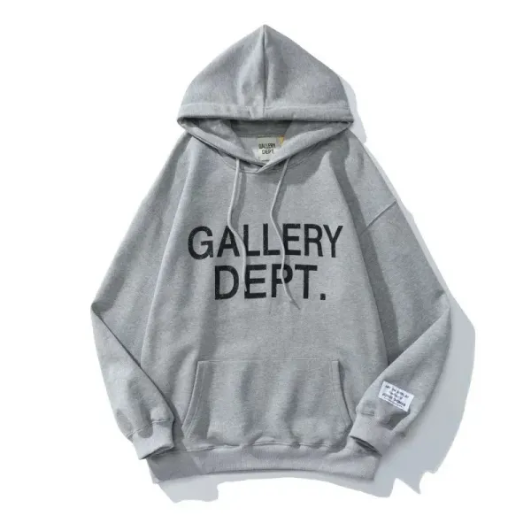 Gallery Dept. Reverse Print Hoodie Brown - 10