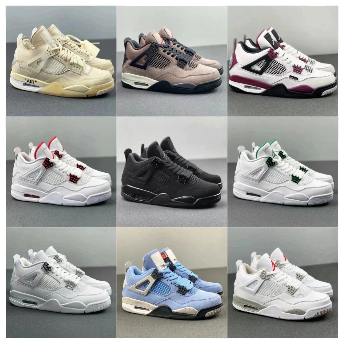 Air Jordan 4 Retro Multi-Colorway Sneakers