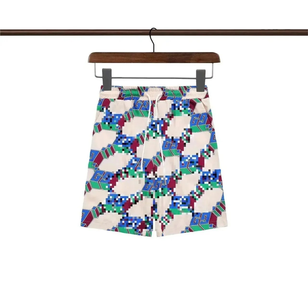 Gucci Horsebit Print Silk Shorts White - 4
