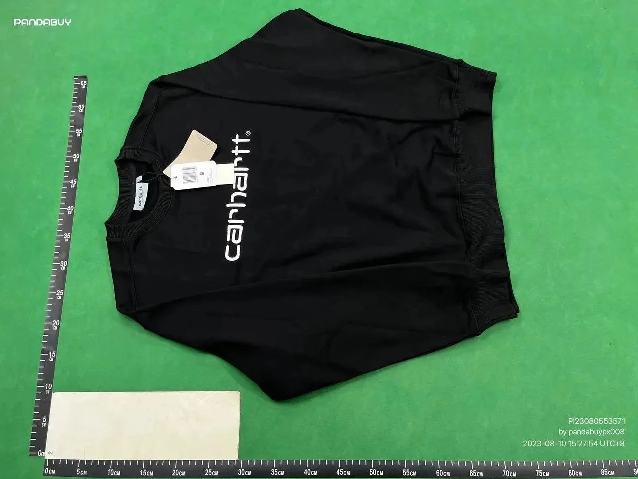 Carhartt WIP Script Logo Crewneck Black Sweatshirt - 3