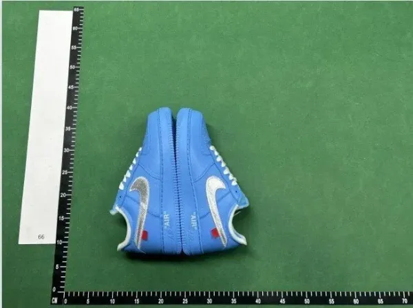 Off-White x Nike Air Force 1 Low Blue Sneakers - 1