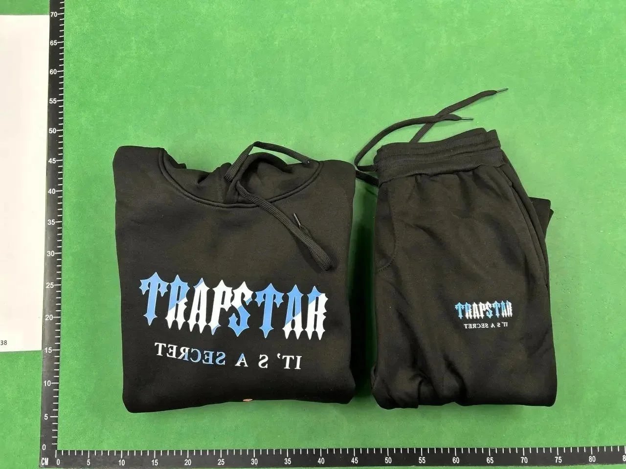 Travstar Logo Print Black Sweatpants - 10