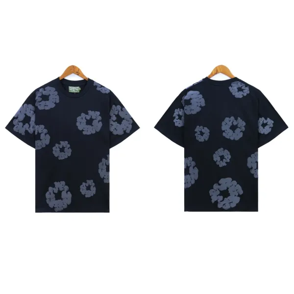 Saint Tears Floral Print Oversized T-Shirt Black - 1