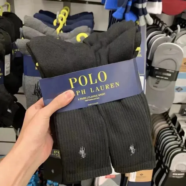 Polo Ralph Lauren Classic Sport White Socks - 4