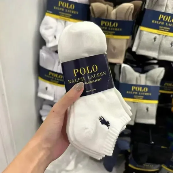 Polo Ralph Lauren Classic Sport White Socks - 10