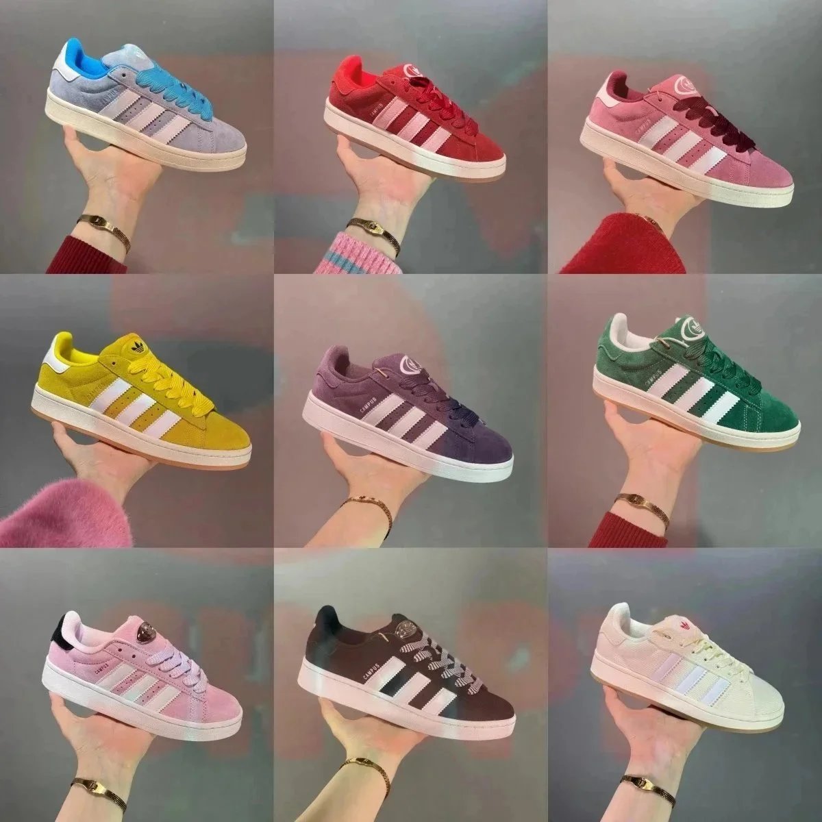 Adidas Originals Superstar Beige Green Suede Sneakers - 2