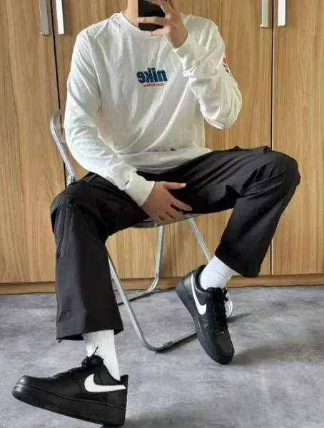Nike x Off-White Air Force 1 '07 Virgil Blue Sneakers - 8