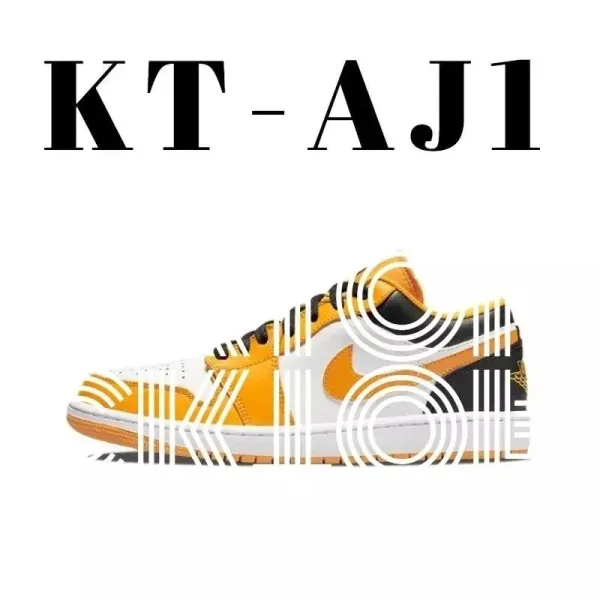 Air Jordan 1 Low 'Yellow Toe' Sneakers - 1