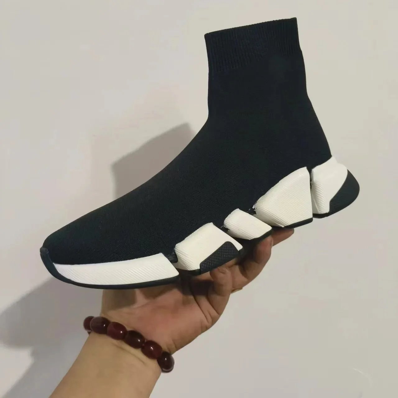 Balenciaga Speed Trainer Black and White Sneakers - 3