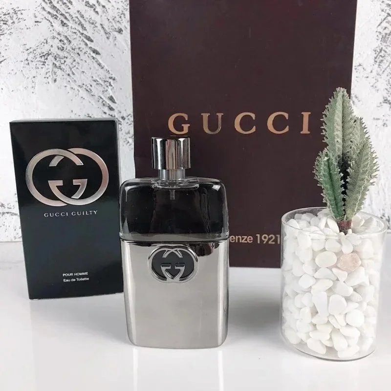 Gucci Guilty Pour Homme Eau de Toilette Silver Bottle Fragrance - 1