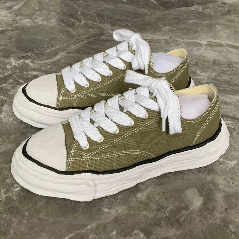 Maison Margiela Tabi Sneaker Army Green Canvas Sneakers