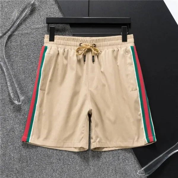 Gucci Web-Striped Beige Shorts - 1