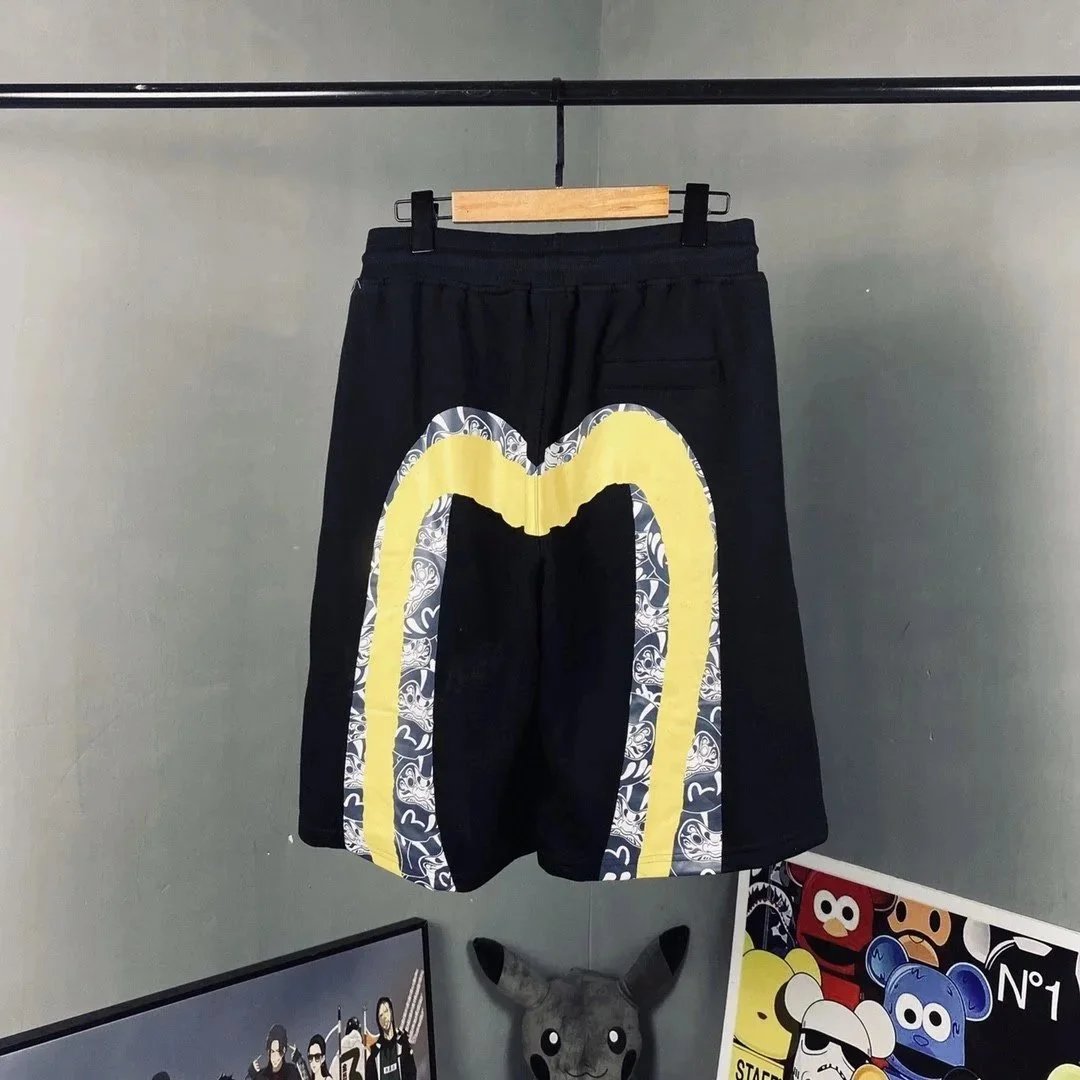 GRA x Hokusai Great Wave Shorts Black - 8