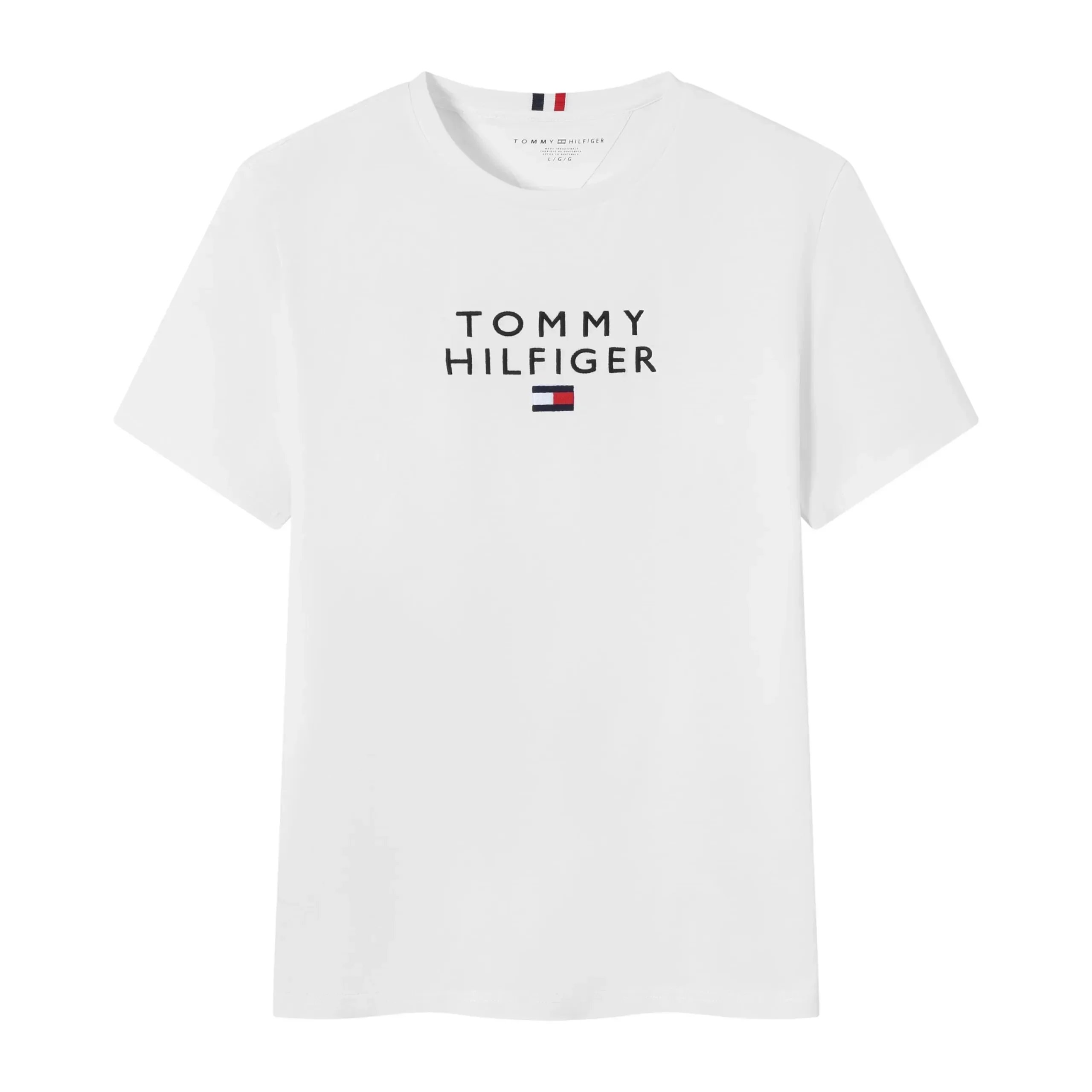 Tommy Hilfiger Logo Graphic Heather Gray T-Shirt - 10