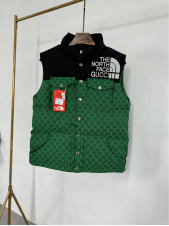 Gucci GG Monogram Hooded Down Vest Black - 4