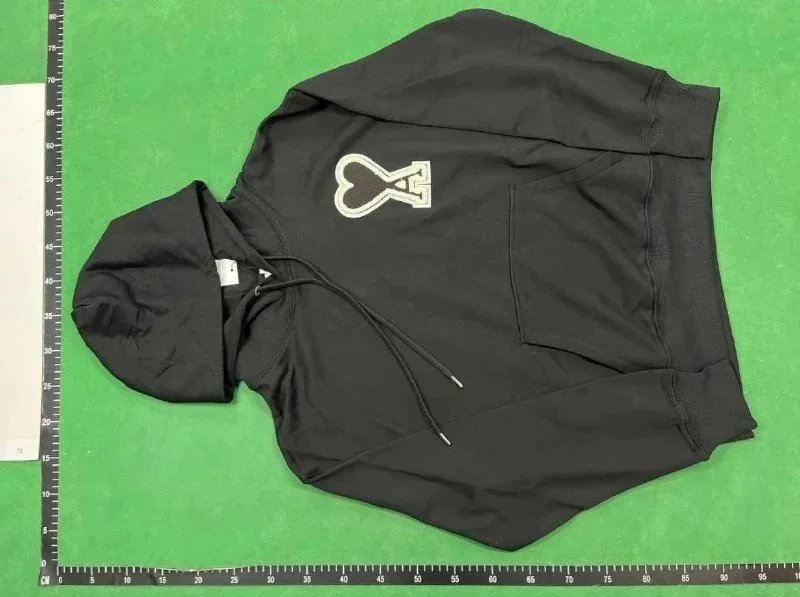 Ami Paris Heart Logo Hoodie Beige Hoodie - 3