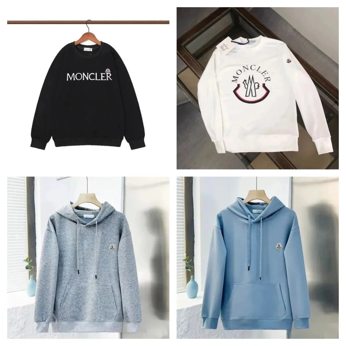 Moncler Genius Logo Print Black Crewneck Sweater - 2