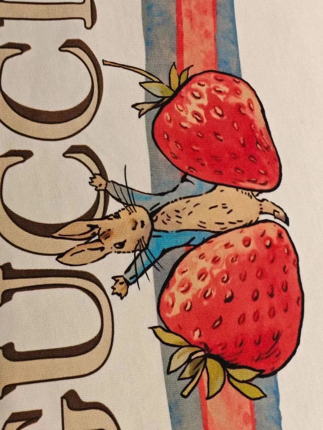 Gucci Cat Print Logo T-Shirt Beige - 5